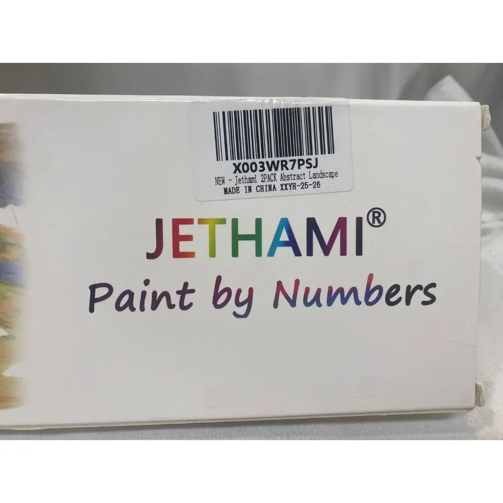 Jethami 2 Pack Paint by Numbers for Adults Beginner, Mountains Sunset Plant L...